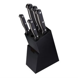 Helll's Kitchen 5-Piece Stainless Steel Knife Block Set